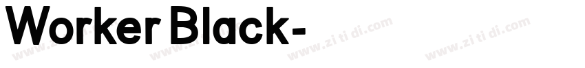 Worker Black字体转换